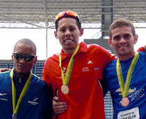 ブラジル選手権　杉町選手(中央)